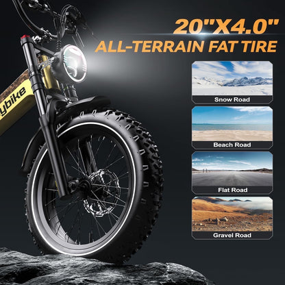 K6 Pro Long-Range Fat-Tire E-Bike