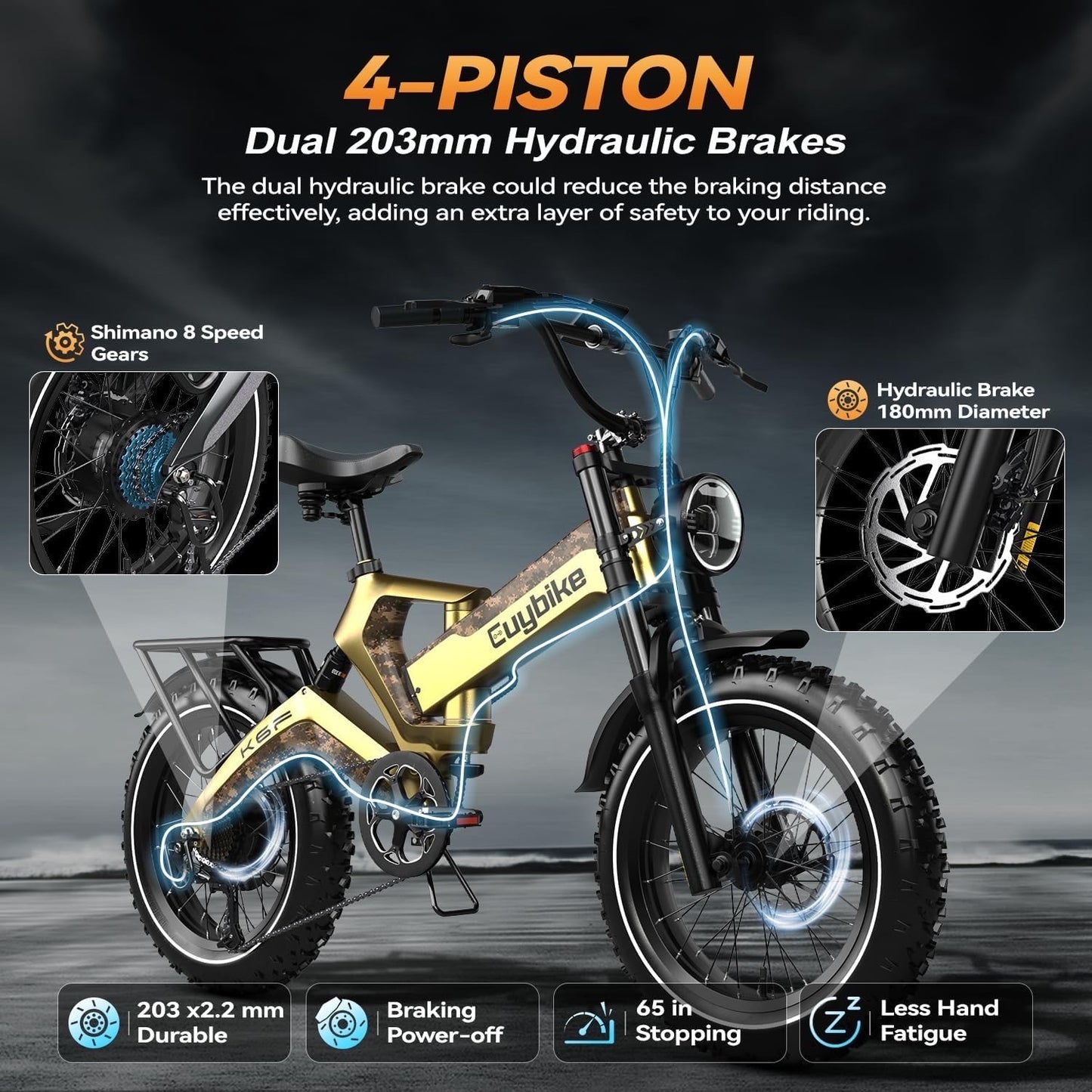 K6 Pro Long-Range Fat-Tire E-Bike