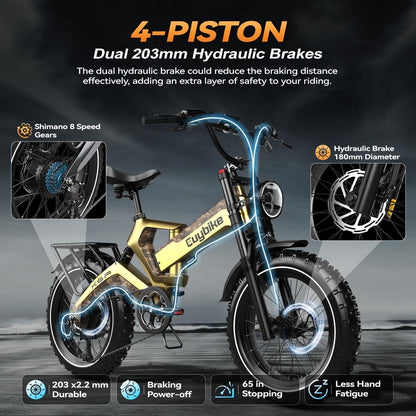 K6 Pro Long-Range Fat-Tire E-Bike